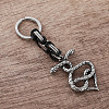 304 Stainless Steel Double Headed Snake Keychains VU1957-1