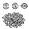 60Pcs Life of Tree Moon Charm Pendant Triple Moon Goddess Pendant Ancient Bronze for Jewelry Necklace Earring Making crafts JX339B-1