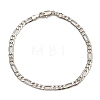 Brass Figaro Chain Bracelets & Necklaces for Women NJEW-U011-11P-3