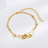 Alloy Infinity Link Double Layer Anklets WG294AD-01-1