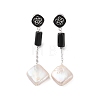 925 Sterling Silver Studs Earring EJEW-H002-32P-1