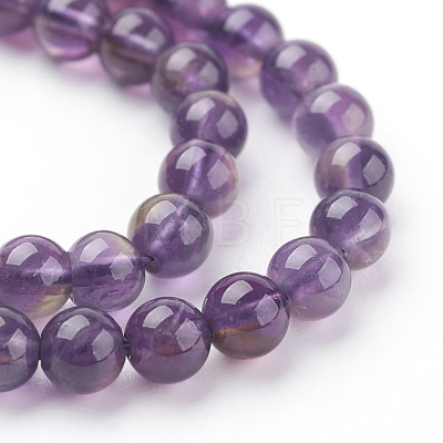Natural Amethyst Beads Strands G-G099-4mm-1-1