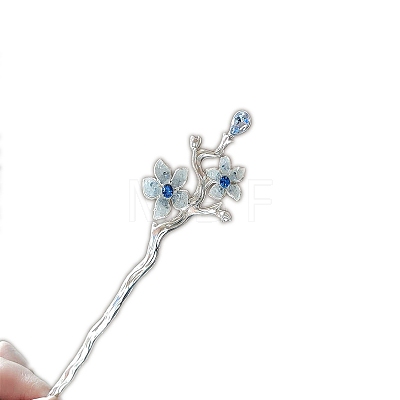 Alloy Rhinestone Hair Sticks PW-WG4157D-02-1