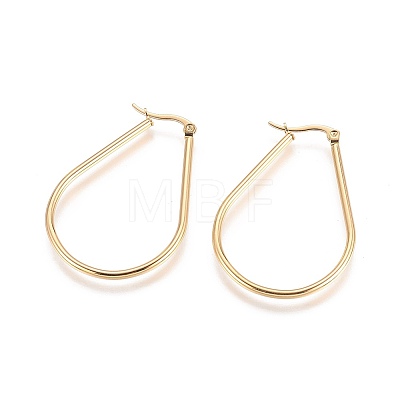 304 Stainless Steel Big Hoop Earrings X-EJEW-L222-13G-1