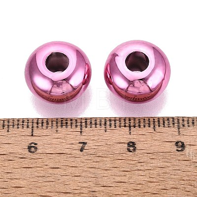 UV Plating Opaque Acrylic European Beads PACR-T017-19M-05-1