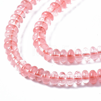 Cherry Quartz Glass Beads Strands G-S366-106-1