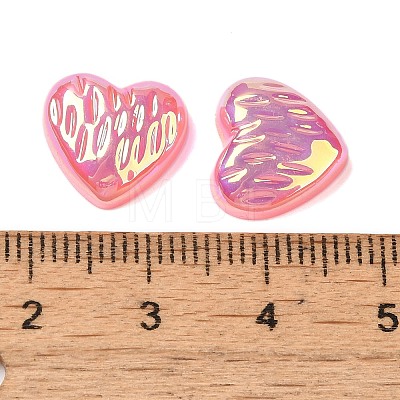 UV Plating Acrylic Cabochons OACR-H121-02G-1