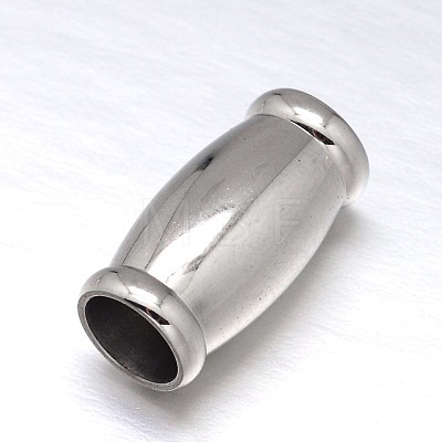 304 Stainless Steel Magnetic Clasps with Glue-in Ends STAS-M200-A-01-1