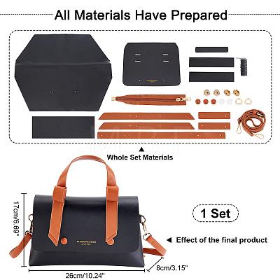 PU Leather DIY Purse Making Kits DIY-WH0304-169-1