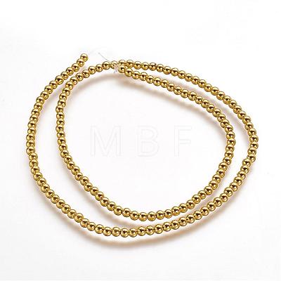 Electroplate Non-magnetic Synthetic Hematite Beads Strands G-P218-32-G-1