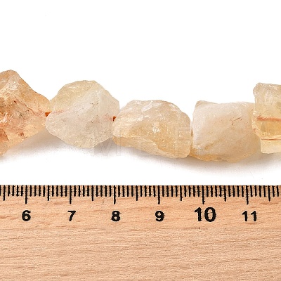 Heated Natural Citrine Beads Strands G-S386-C19-1
