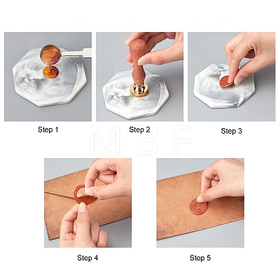 CRASPIRE Wax Seal Stamp Set DIY-CP0003-53-1