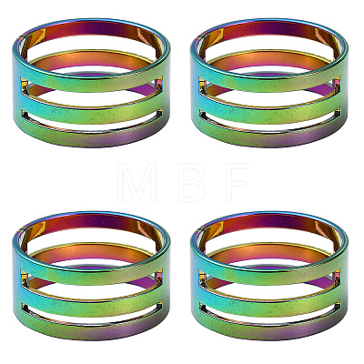 4Pcs Brass Rings RJEW-YW0001-06RC-1