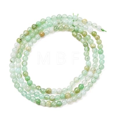 Natural Chrysoprase Beads Strands G-H358-A04-3mm-02-1