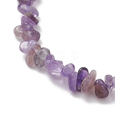 Natural Gemstone Beads Anklets AJEW-AN00583-12-1