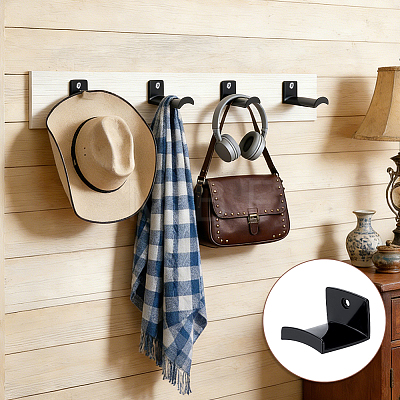 ABS Baseball Cap Hook FIND-WH0173-493C-1