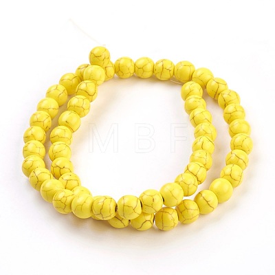 Synthetic Turquoise Beads Strands TURQ-G106-8mm-02I-1