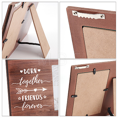 MDF Wood Photo Frames DIY-WH0231-049-1