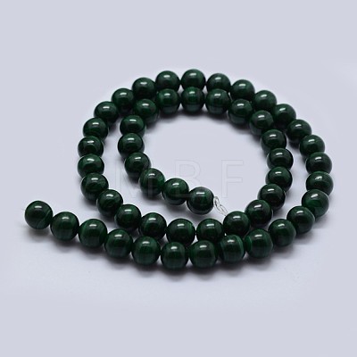 Natural Malachite Beads Strands G-F571-27A2-4mm-1