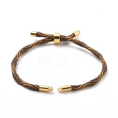 Nylon Cord Silder Bracelets MAK-C003-03G-16-1