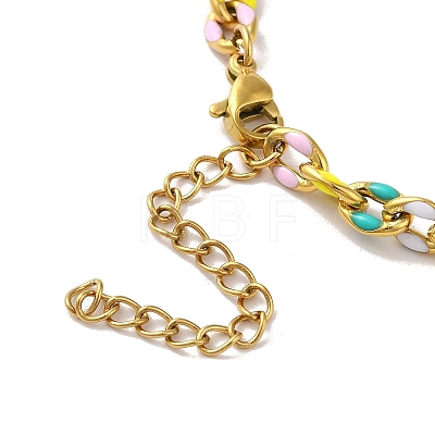 304 Stainless Steel Necklaces NJEW-B077-04G-1