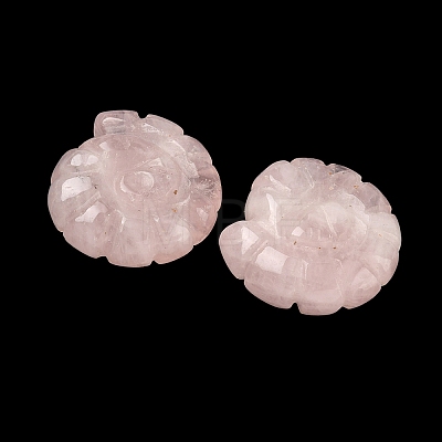 Natural Rose Quartz Conch Display Decorations DJEW-D303-01F-1