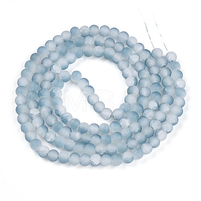 Crackle Glass Beads Strands GLAA-N009-6mm-06-1