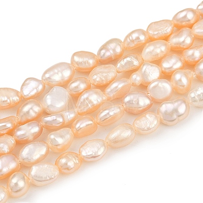 Natural Cultured Freshwater Pearl Beads Strands PEAR-P064-20G-03D-1