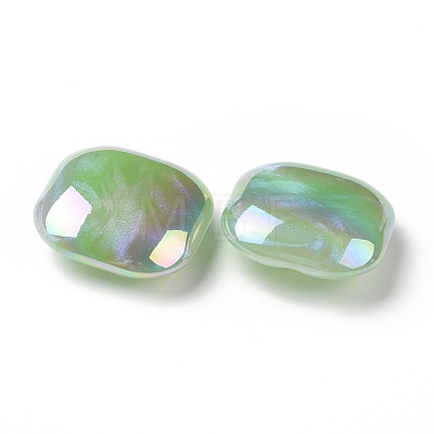 Opaque Acrylic Beads OACR-A010-10B-1