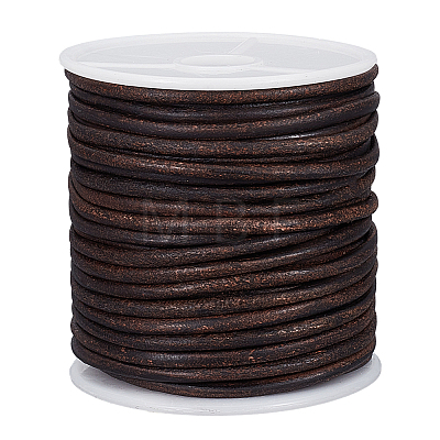20M Round Cowhide Leather Cord WL-WH0015-01C-03-1