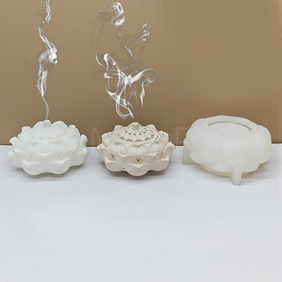 Lotus Shape Incense Holder Silicone Mold PW-WG3D7E8-01-1