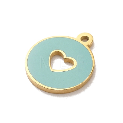 304 Stainless Steel Enamel Charms STAS-B074-03G-03-1