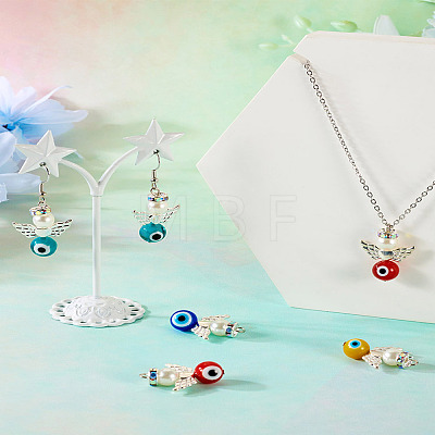 Handmade Evil Eye Lampwork Penadants LAMP-TA0001-03-1