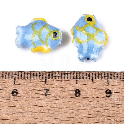 Handmade Porcelain Beads PORC-Q007-09E-1