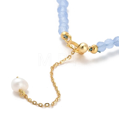 Pearl Beaded Bracelets BJEW-E098-03G-1