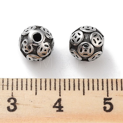 304 Stainless Steel Beads STAS-M057-23AS-1