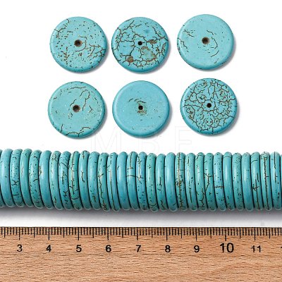 Synthetic Howlite Beads TURQ-20D-2-01-1