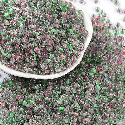 Transparent Inside Colours Glass Seed Beads X1-SEED-A032-04U-1