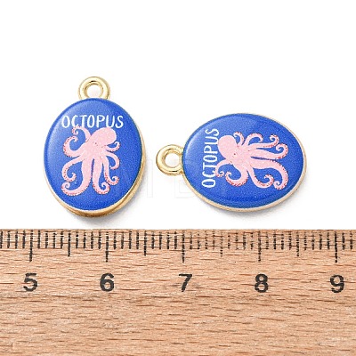 Printed Alloy Pendants AL-CBA7256-21G-1