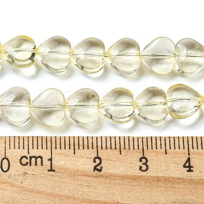 Baking Paint Transparent Glass Beads Strands DGLA-A08-T8mm-KD10-1