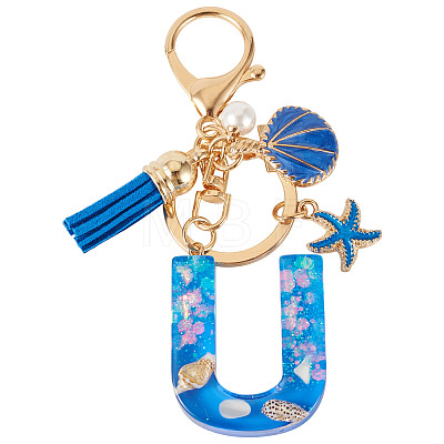 Star Resin & Shell Keychains KEYC-TAC00087-01U-1