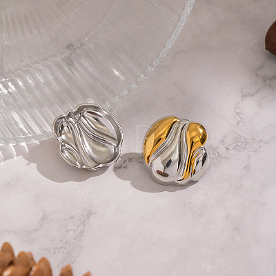 Nuggets 304 Stainless Steel Stud Earrings WQ1047-1