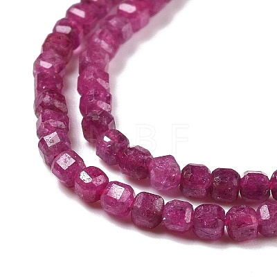 Natural Ruby/Red Corundum Beads Strands G-C009-B13-1