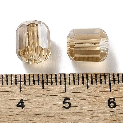 Electroplate Column Glass Beads EGLA-A043-02-PL02-1