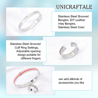 Unicraftale DIY Jewelry Making Finding Kit SJEW-UN0001-07-1