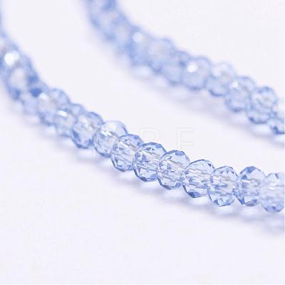 Transparent Glass Beads Strands EGLA-K010-A04-1