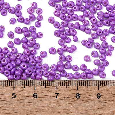 8/0 Baking Paint Glass Seed Beads SEED-M012-02A-40-1