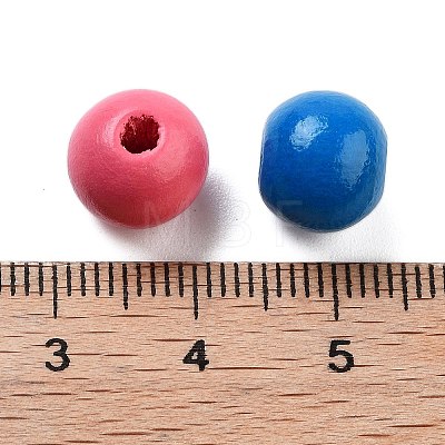 Natural Wood Beads WOOD-M015-01-1