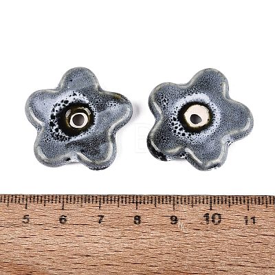Vintage Handmade Porcelain Beads PORC-Q008-15A-1