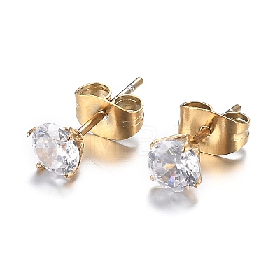 304 Stainless Steel Rhinestone Jewelry Sets SJEW-H301-04G-1